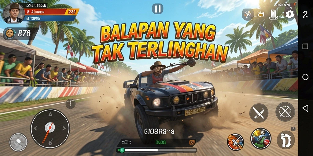 Gameplay Racing seru dan grafis menawan di 8768.