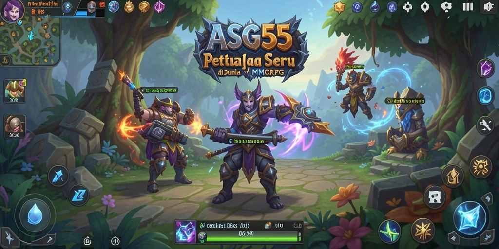 Tampilan gameplay seru dari ASG55 dalam dunia MMORPG.