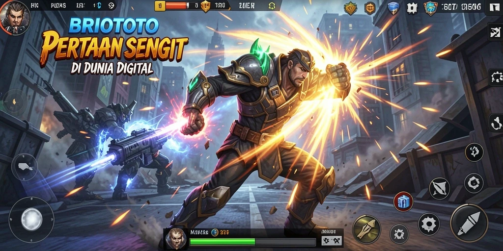 Gameplay seru dengan pertarungan yang mendebarkan di BRIOTOTO.
