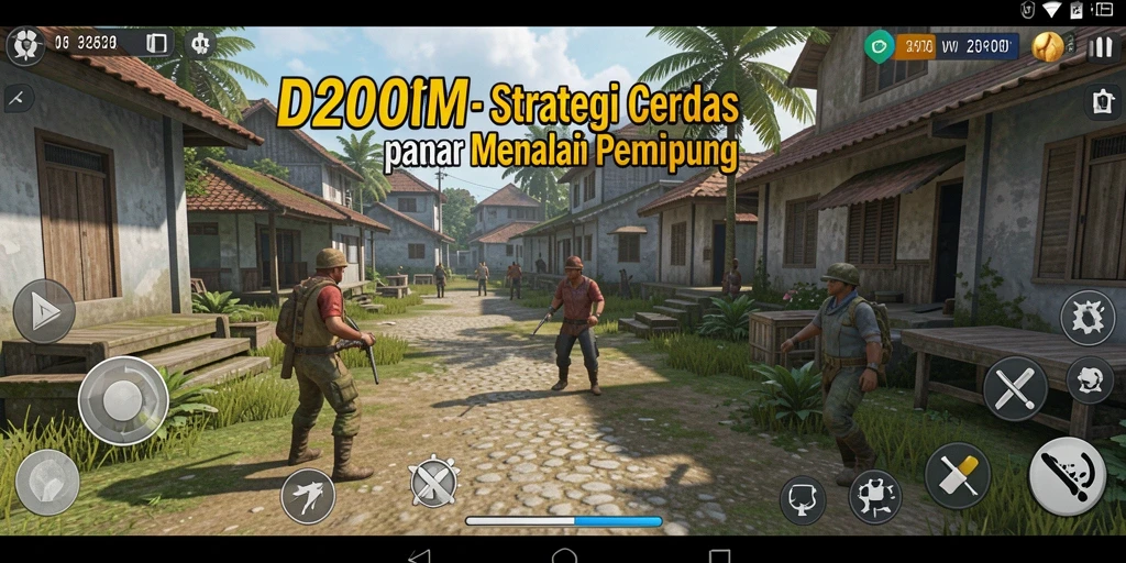 Screenshot gameplay D200M yang menampilkan taktik strategi yang mendalam.