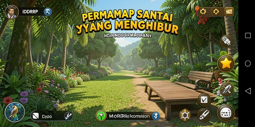 Screenshot utama IDRRP menampilkan gameplay yang seru dan warna-warni.