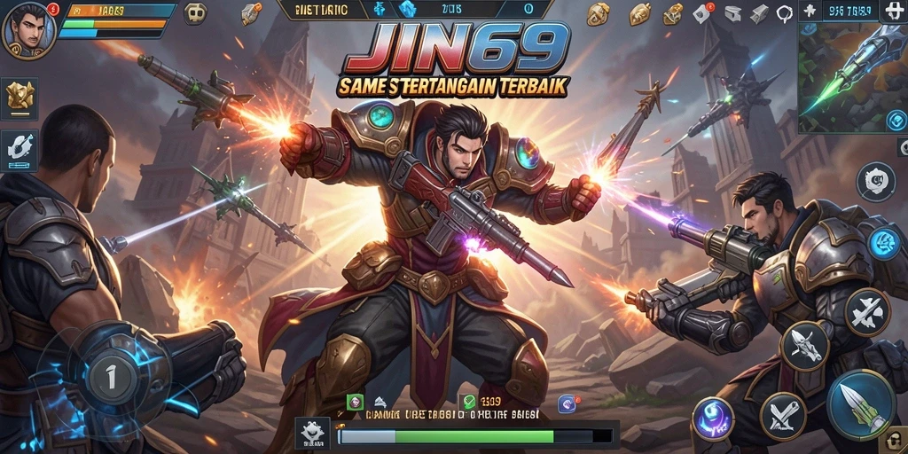 Tampilan gameplay JIN69 menampilkan pertempuran seru dan strategi yang mendalam.