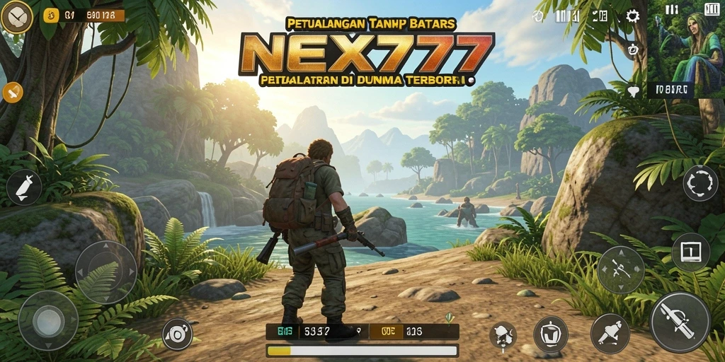 Tampilan gameplay yang menakjubkan di dunia terbuka NEX777.