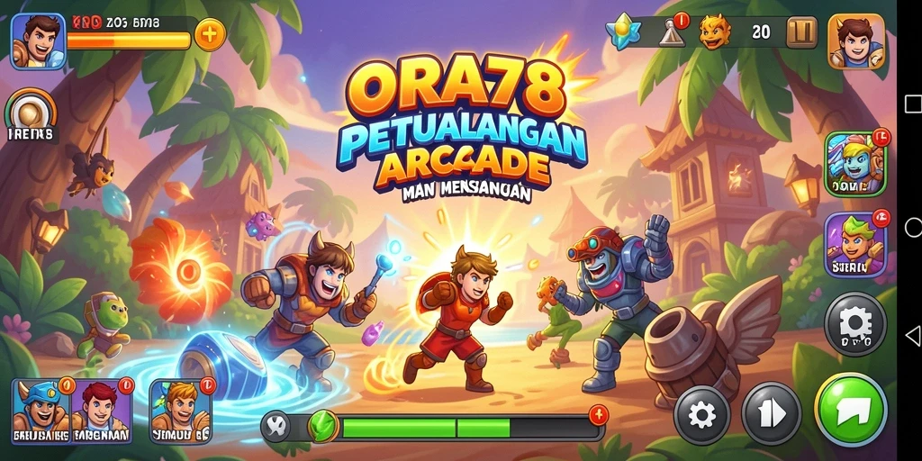 Tampilan gameplay seru dan menantang dari ORA78 dengan grafis menarik.