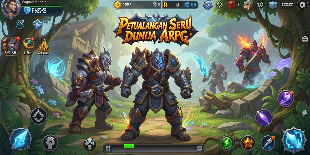 Tampilan cuplikan gameplay seru ARPG dalam PP88.