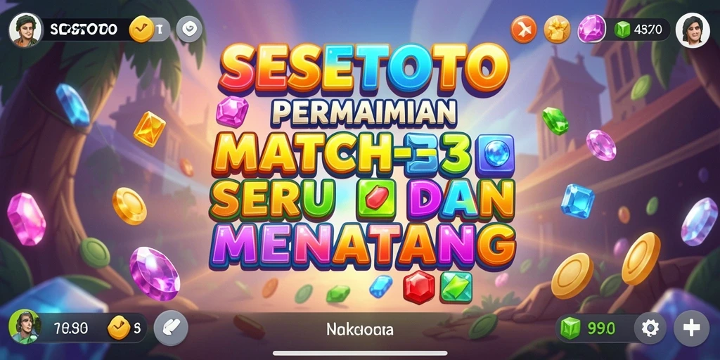 Tampilan gameplay SESETOTO yang seru dan penuh warna.