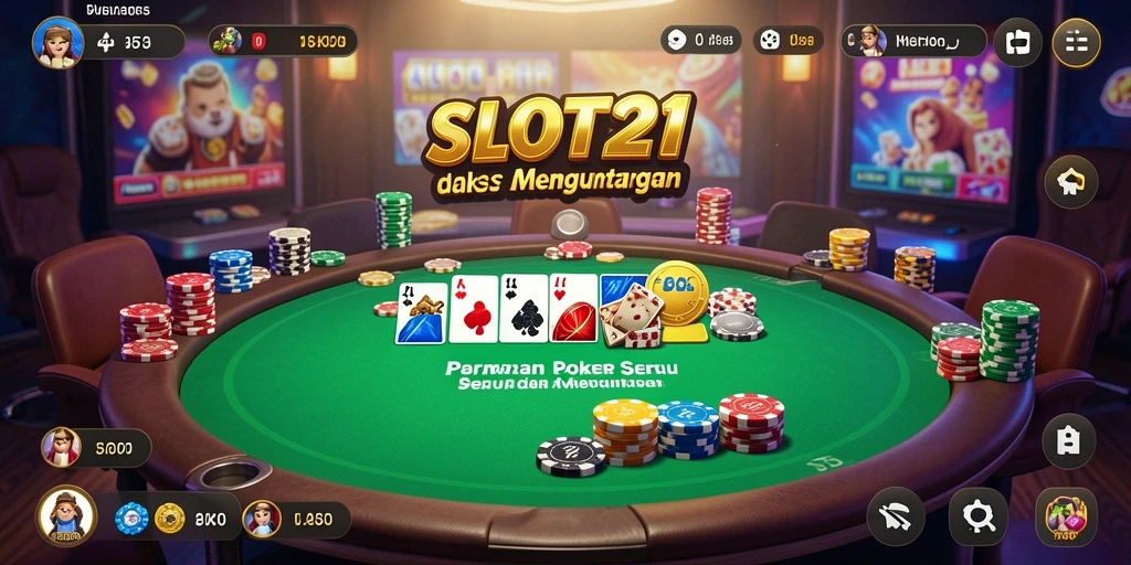 Tampilan menarik dan gameplay Poker yang mendebarkan.