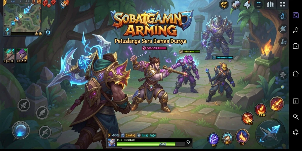 Screenshot gameplay SOBATGAMING yang menampilkan aksi seru dalam pertempuran ARPG.