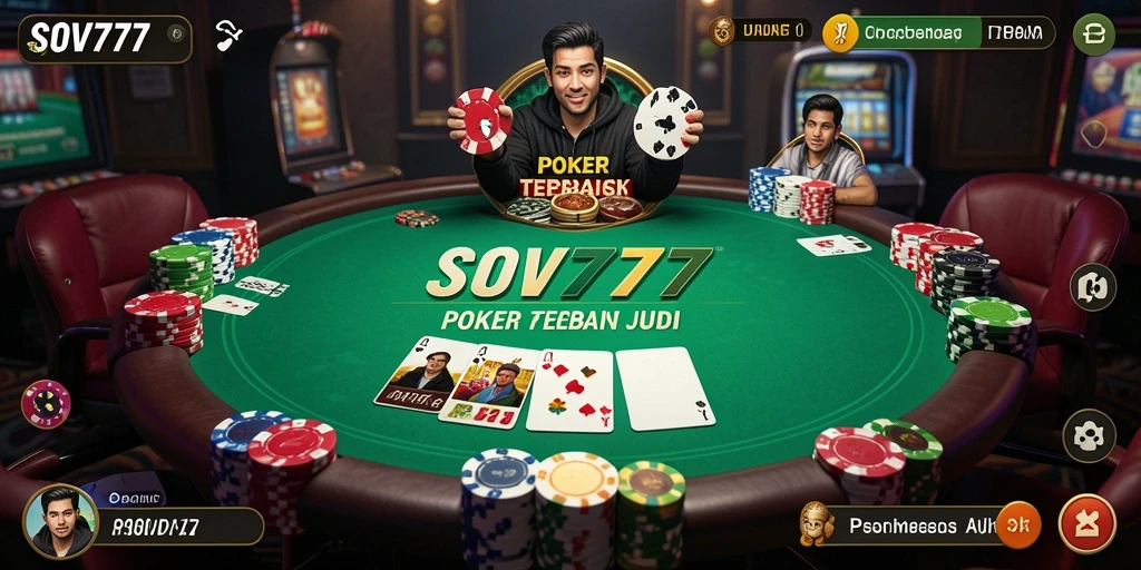 Tampilan gameplay SOV777 yang menarik dan interaktif dalam permainan Poker.