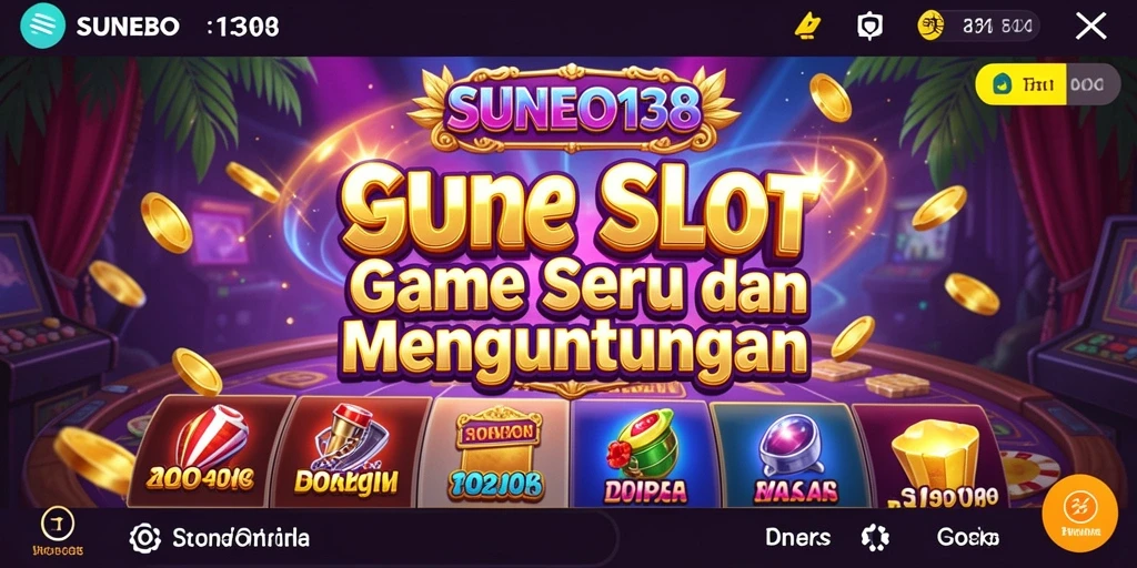 Tampilan menarik gameplay SUNEO138 dengan berbagai slot yang seru.