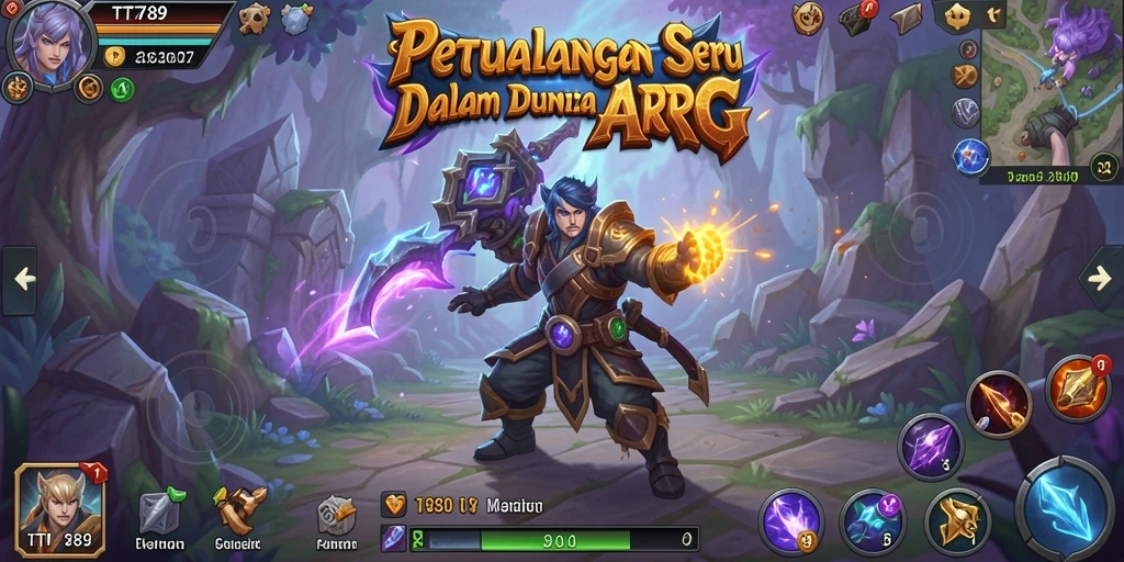 Tampilan gameplay seru dari dunia fantasi ARPG TT789.