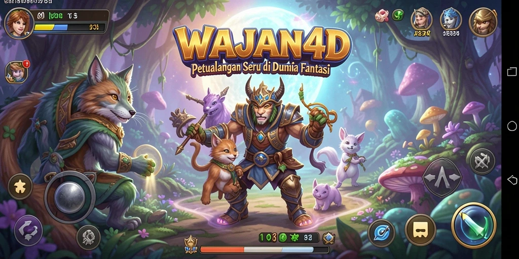 Tangkapan layar gameplay WAJAN4D yang menunjukkan aksi seru dan dunia yang menakjubkan.